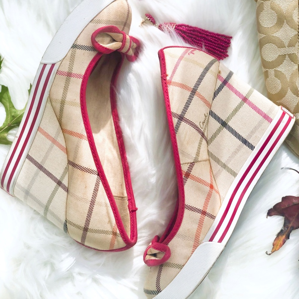 Women’s Coach Rubber Soled Casual Wedge - Picture 2 of 8